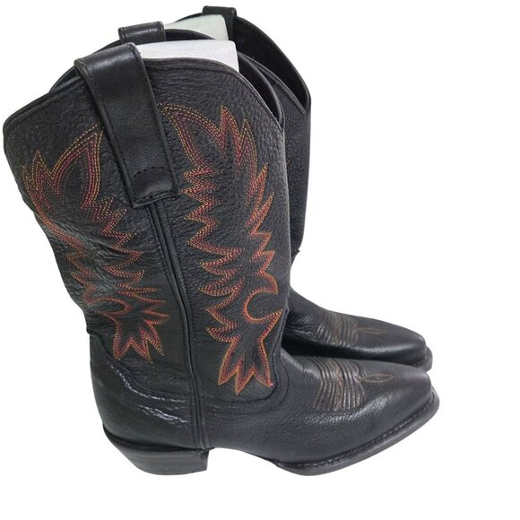 SRMax Leather Embroidered Cowboy Rodeo Western Boots Slip Resistant Size 8.5 - Picture 1 of 6